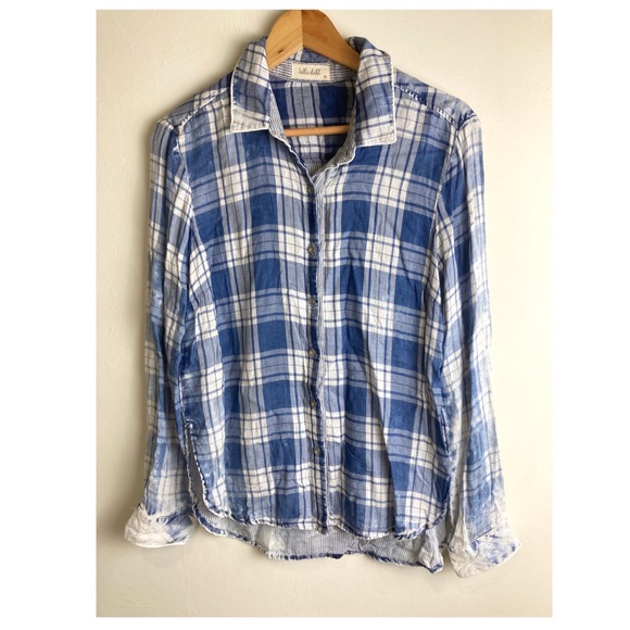 Bella Dahl Tops - Bella Dahl plaid button down size medium